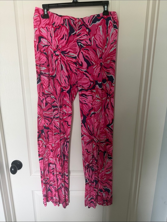 Lilly Pulitzer Pants - Lilly Pulitzer Hot Pink Floral Print Pants